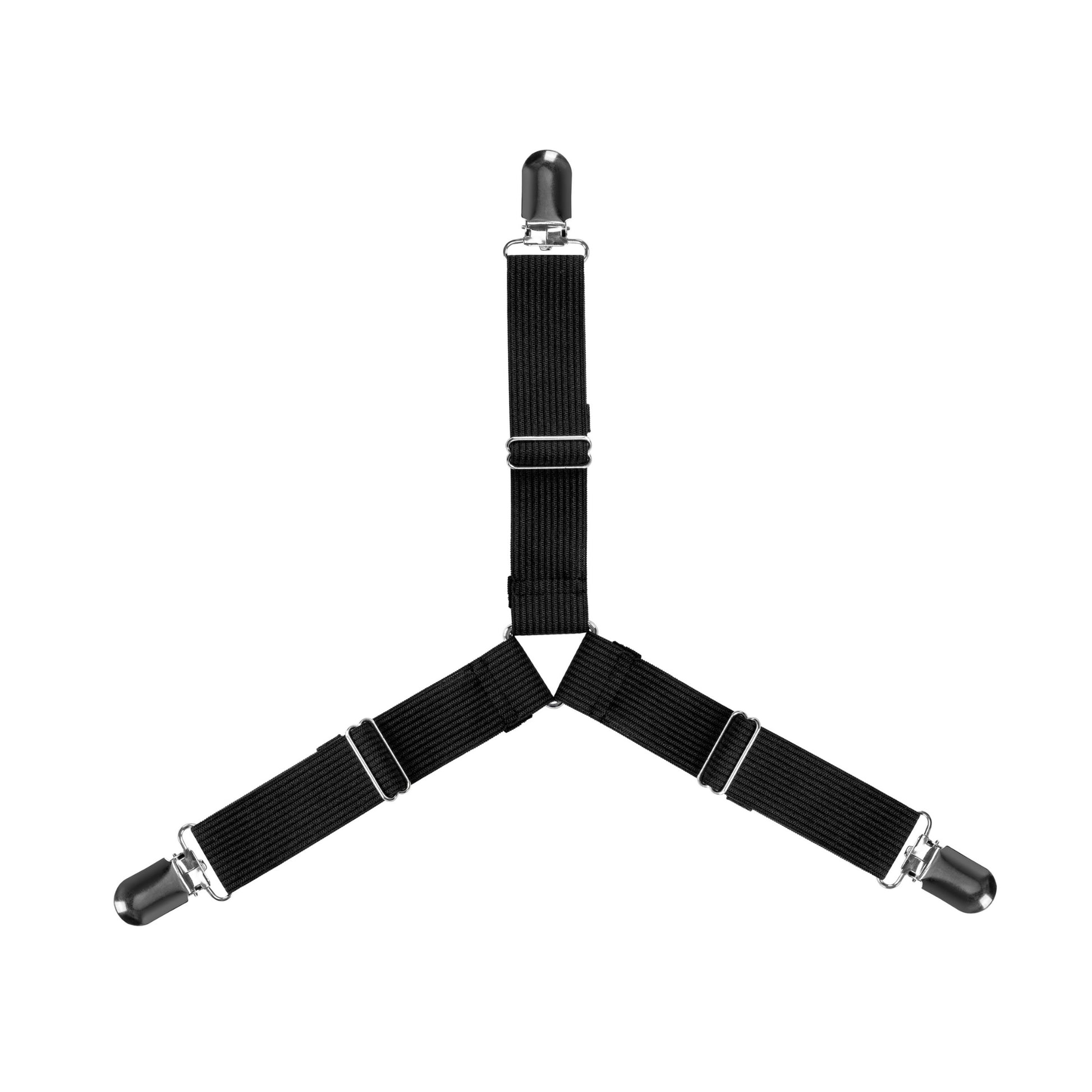 2pcs Adjustable Bed Fitted Sheet Straps Suspenders Gripper Holder